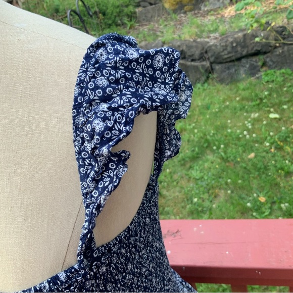 Lulu’s Catch the Sun Navy Blue Off Shoulder Maxi Dress - Picture 9 of 14